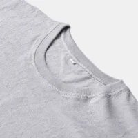 Gris-Melange Remera Lisa Peinado Premium Adulto Gris Melange