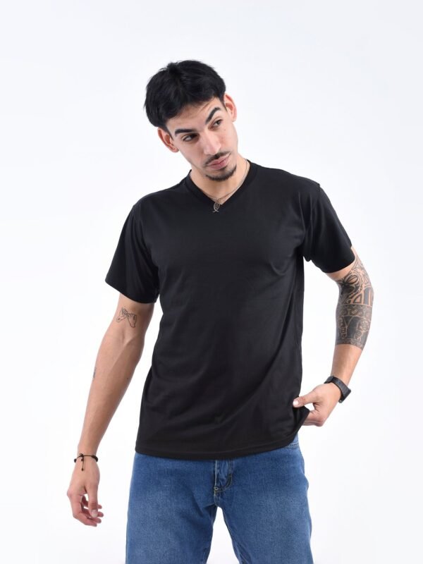 Remera Adulto cuello V Remera Cuello En V Peinado Premium Adulto