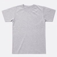 Tela Gris Melange 3 Remera Lisa Peinado Premium Adulto Gris Melange