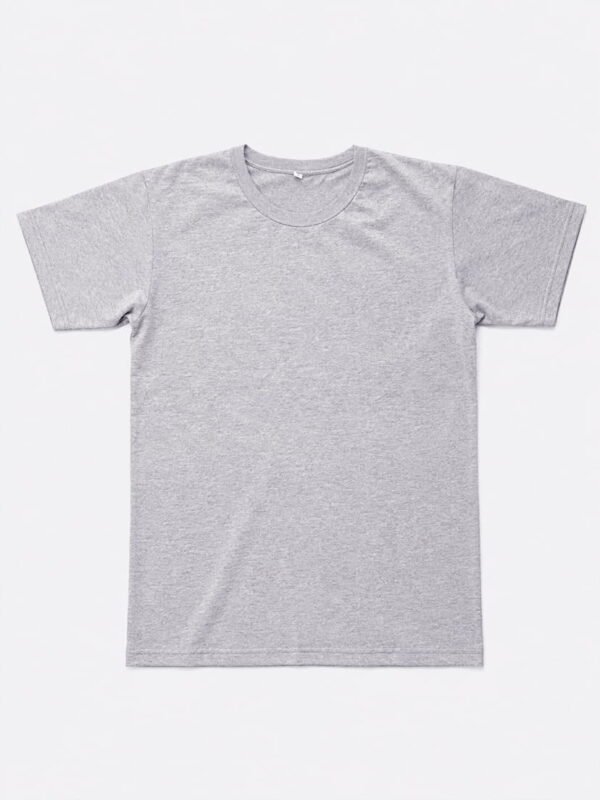 Tela Gris Melange 3 Remera Lisa Peinado Premium Adulto Gris Melange