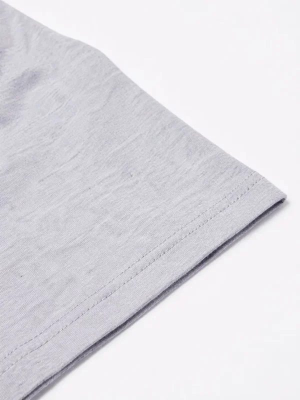Tela-Gris-Melange-4 Remera Lisa Peinado Premium Adulto Gris Melange