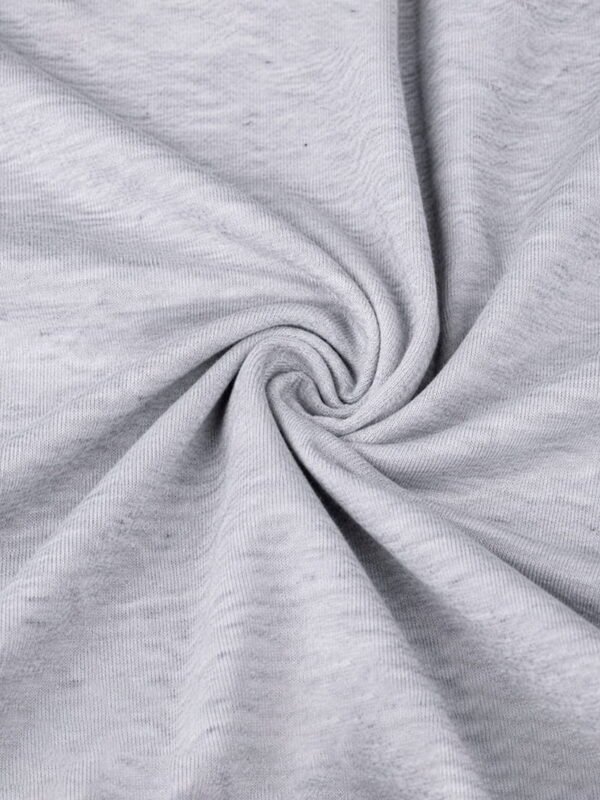 Tela Gris Melange Remera Lisa Peinado Premium Adulto Gris Melange